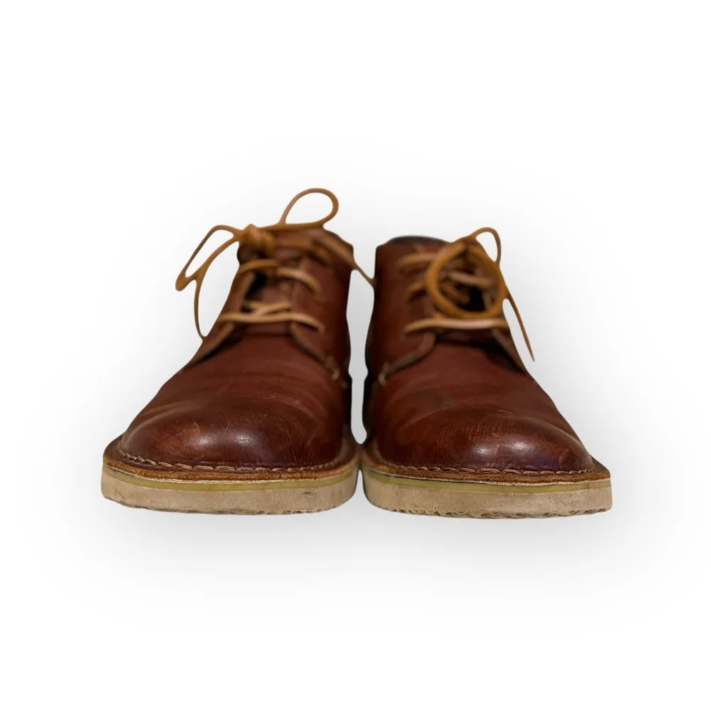 Born Børn Leather Chukka Boots Mens 9.5 Brown Lace Up Ankle Boots Comfort Casual - Picture 4 of 11